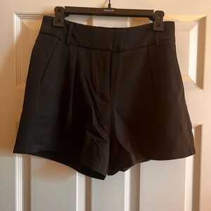 Entro Black High Waist Shorts Sleek Tailored Design NWT